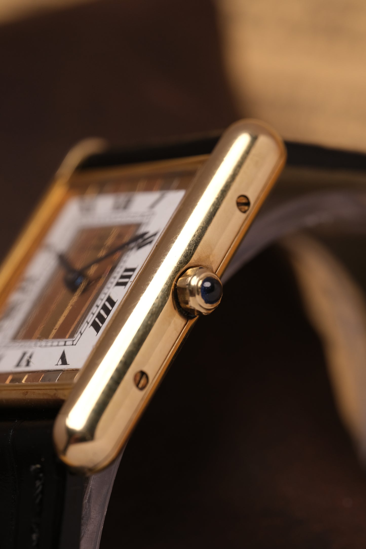 CARTIER MUST DE CARTIER TANK VERMEIL "TRINITY" DIAL REF. 681006