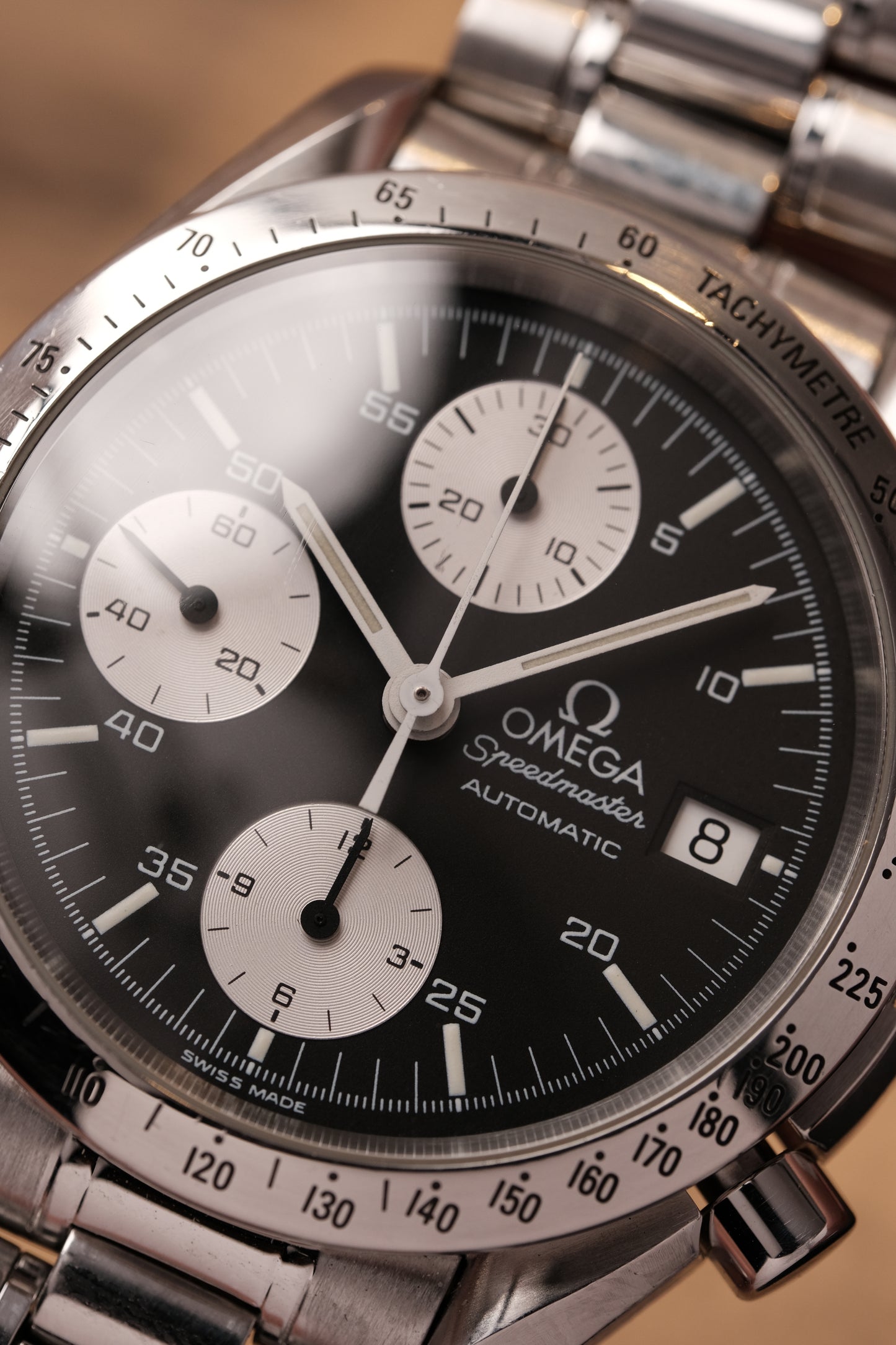 1998 Omega Speedmaster Reverse Panda Chronograph Automatic Date 3511.50 Cal. 1152