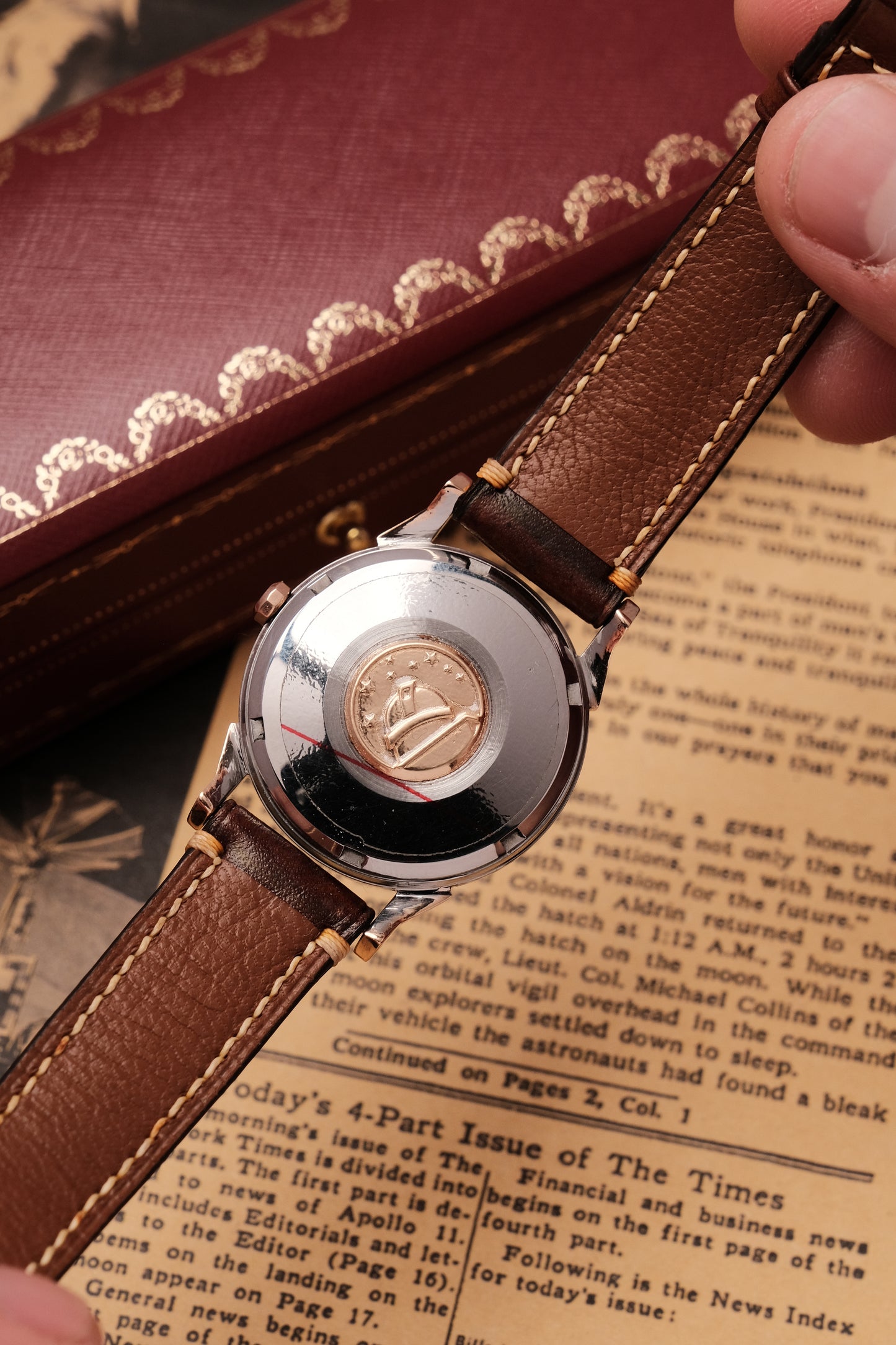 1966 OMEGA CONSTELLATION PIE PAN DOG LEG CROSS HAIR DIAL  ROSE GOLD  AUTOMATIC CHRONOMETER REF. 168.005