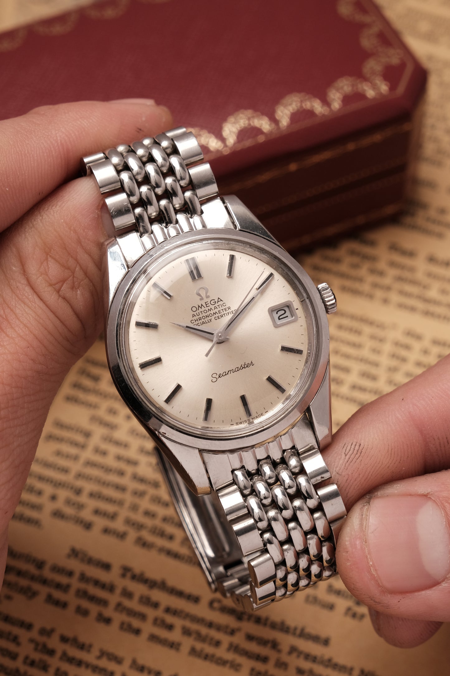 1969 Vintage Omega Seamaster Chronometer Certified Automatic 166.010