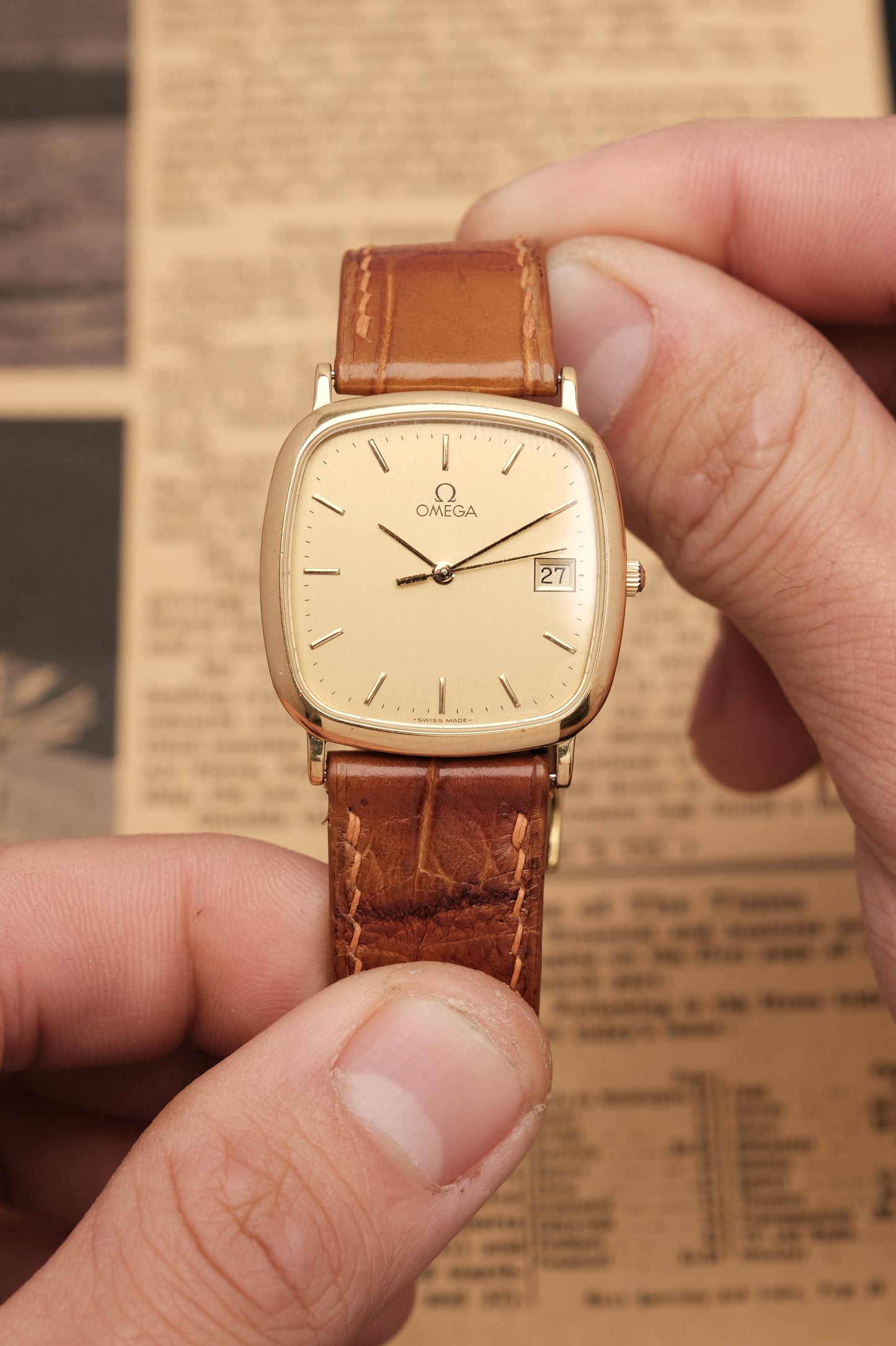 Vintage Omega De Ville Square (30x30mm) Quartz Ref. 196 0317.1