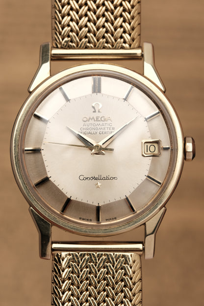 1963 OMEGA CONSTELLATION PIE PAN DOG LEG White Dial AUTOMATIC CHRONOMETER REF. 168.005