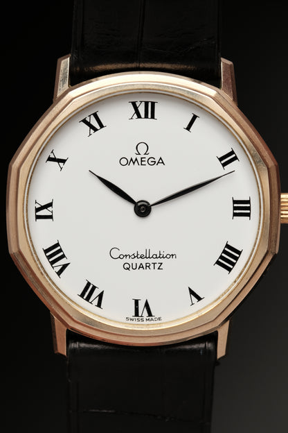 1980s Vintage Omega Constellation 1910041 Octagonal 10k gold filled