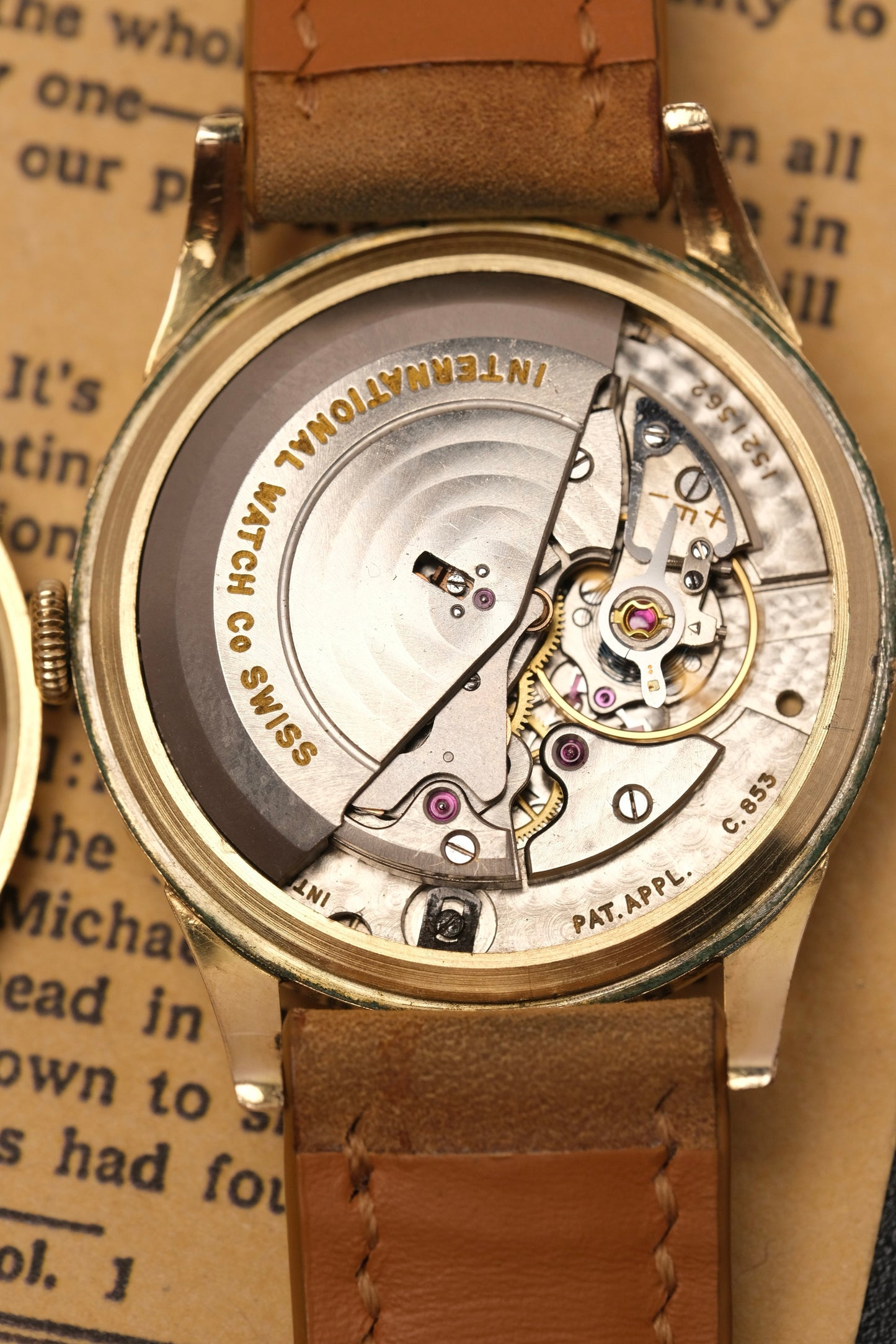 Calatrava IWC SCHAFFHAUSEN Cal.853 White Dial Automatic