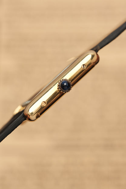 CARTIER MUST DE TANK VERMEIL (LM 23x31mm) HAND WINDING FERRARI RED DIAL