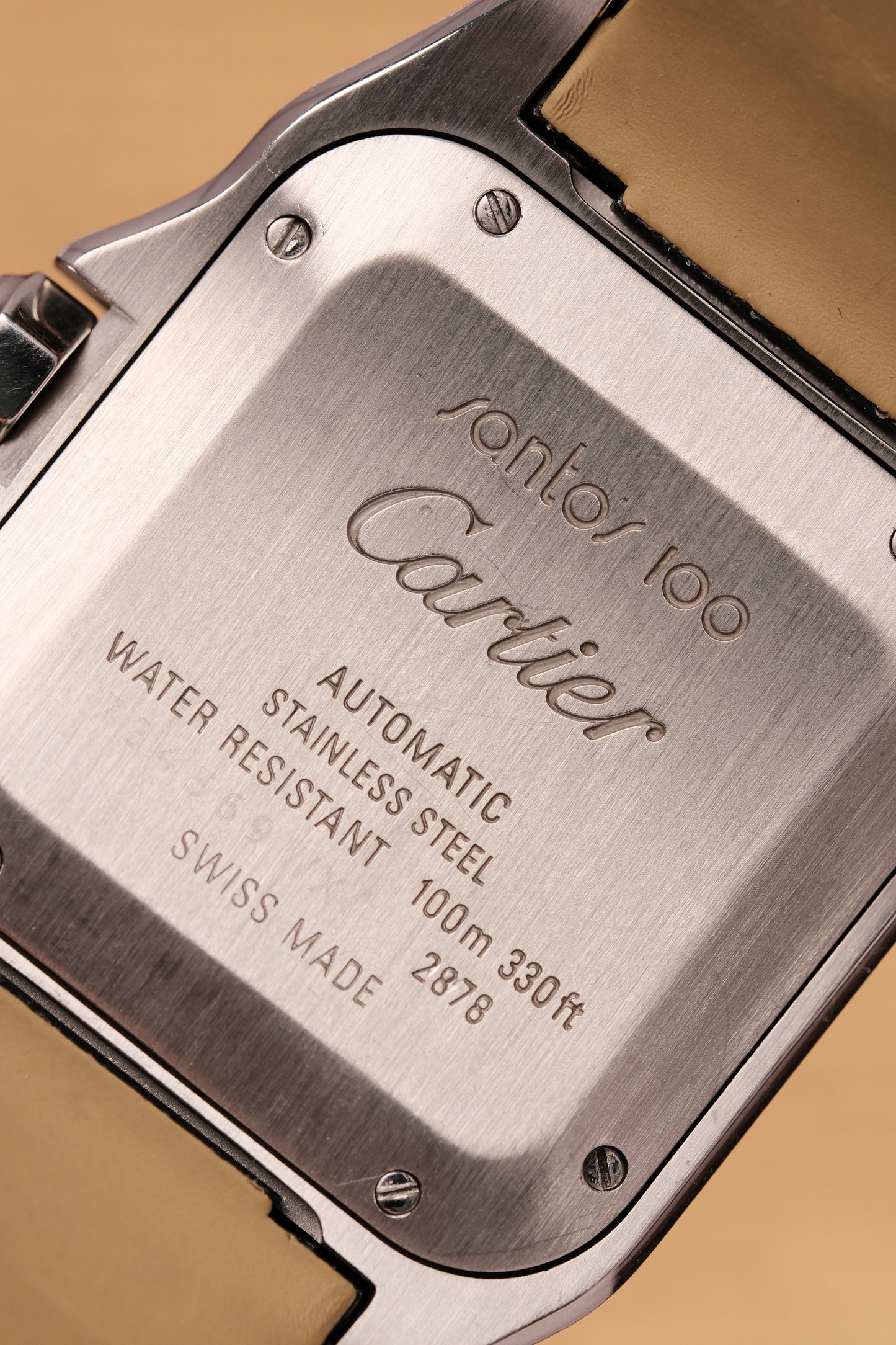 (Full set) Cartier Santos 100 W20126X8 2878 MM White 33mm Automatic Watch