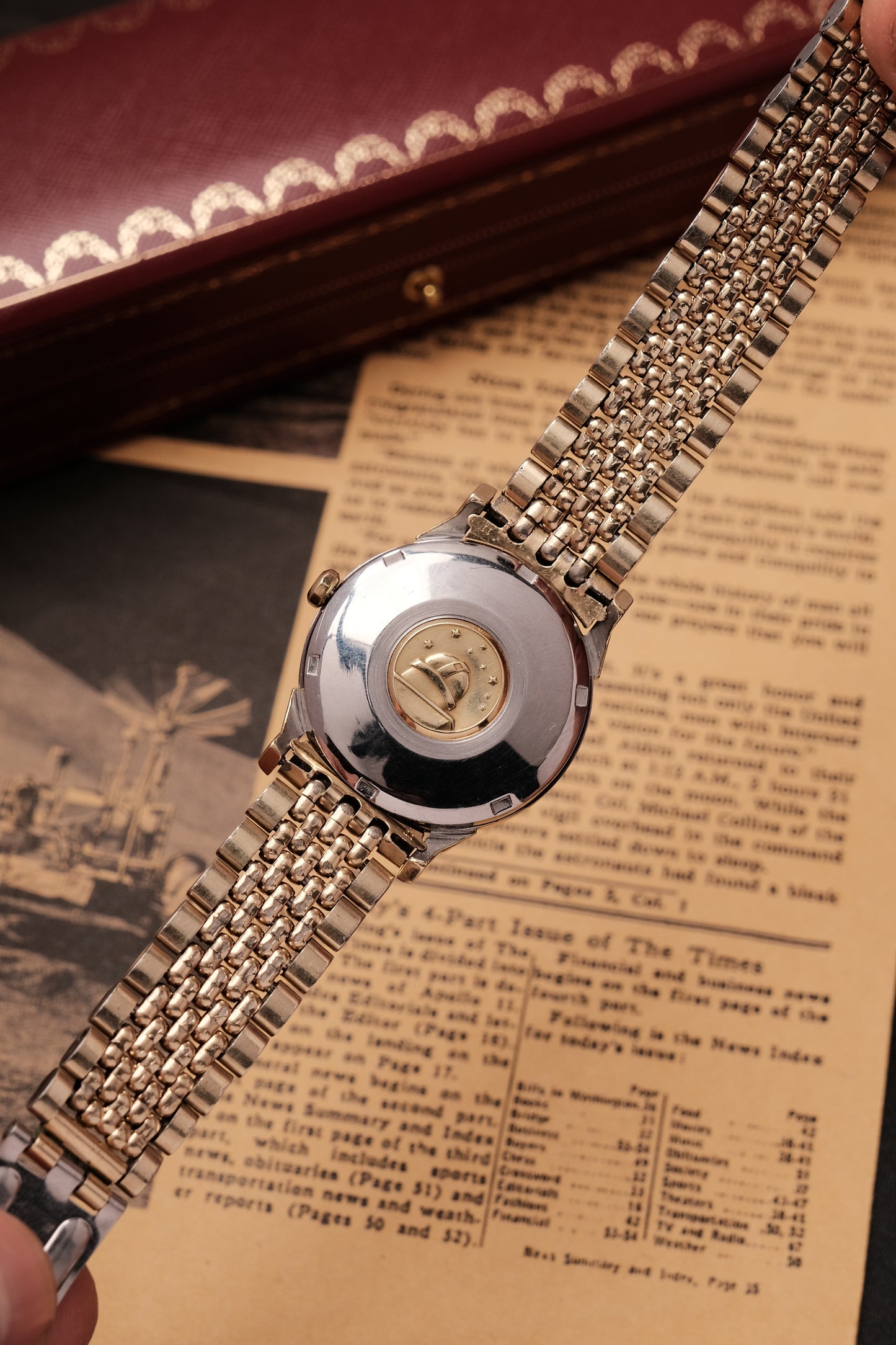 1962 OMEGA CONSTELLATION PIE PAN DOG LEG GOLD AUTOMATIC CHRONOMETER REF. 168.005