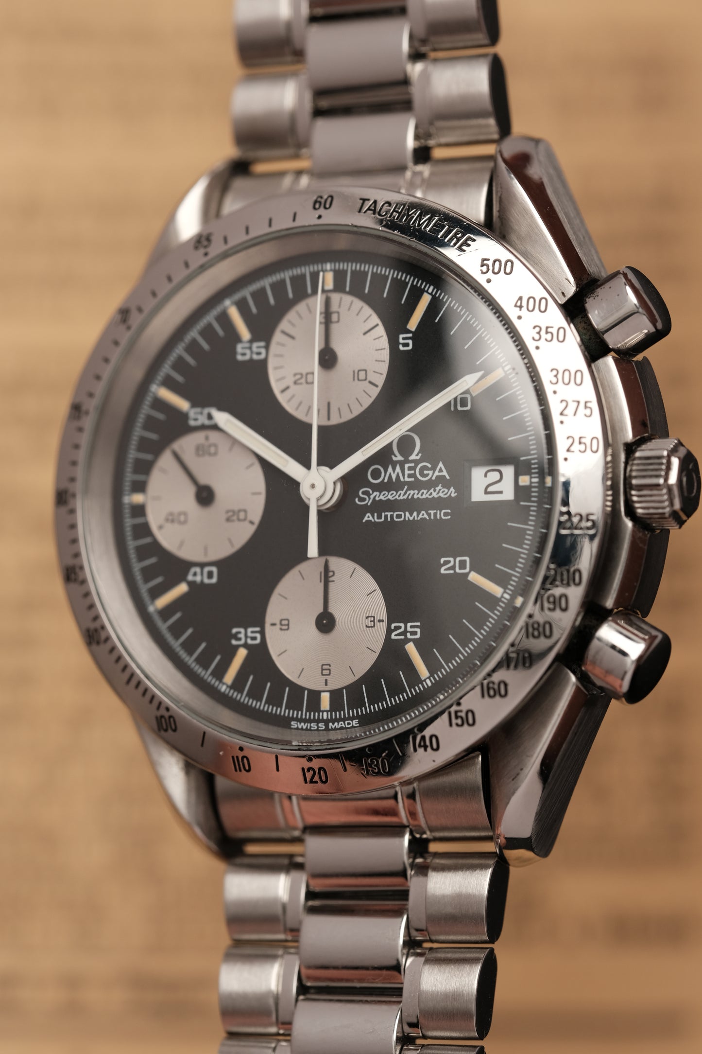 1996 Omega Speedmaster Reverse Panda Chronograph Automatic Date 3511.50 Cal. 1155 + BOX and Paper