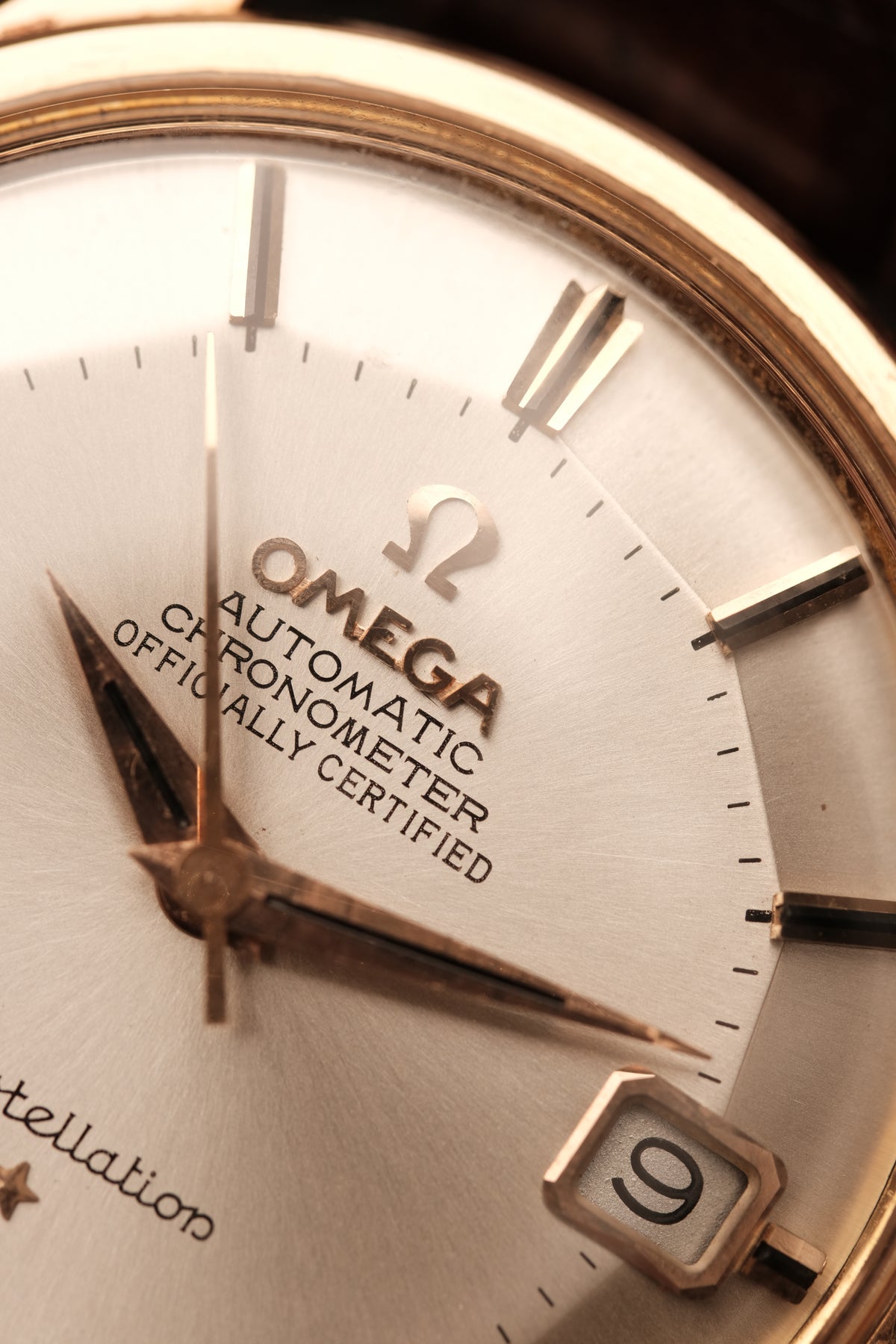 1964 OMEGA CONSTELLATION PIE PAN DOG LEG White Dial Rose Gold AUTOMATIC CHRONOMETER REF. 168.005
