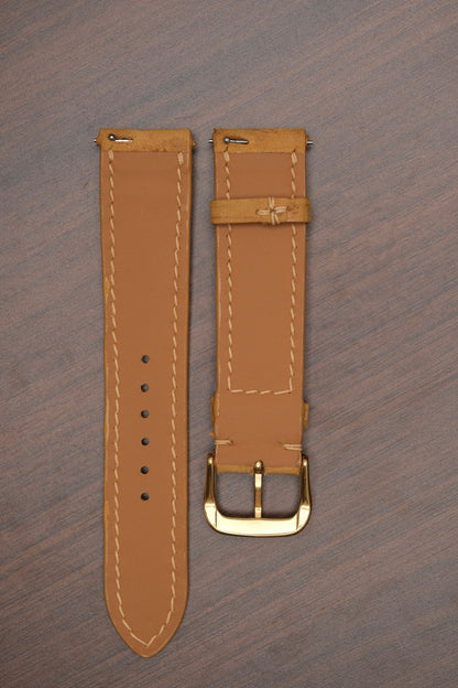 Saddle Tan Crazy Horse (Padded) Leather Strap