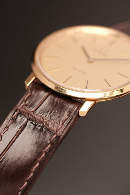 1970's OMEGA De Ville 111.0107 Cal.625 Gold Manual Winding Vintage