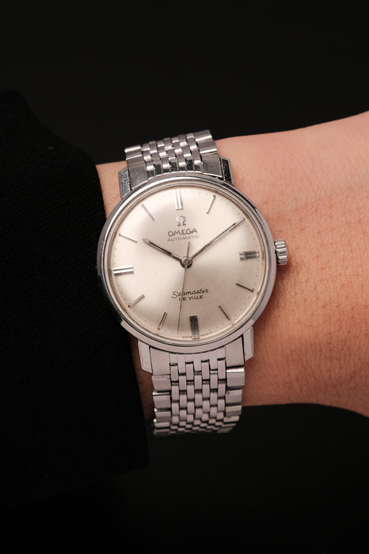 1964 Vintage Omega Seamaster De Ville Automatic Deep White Dial 165.020