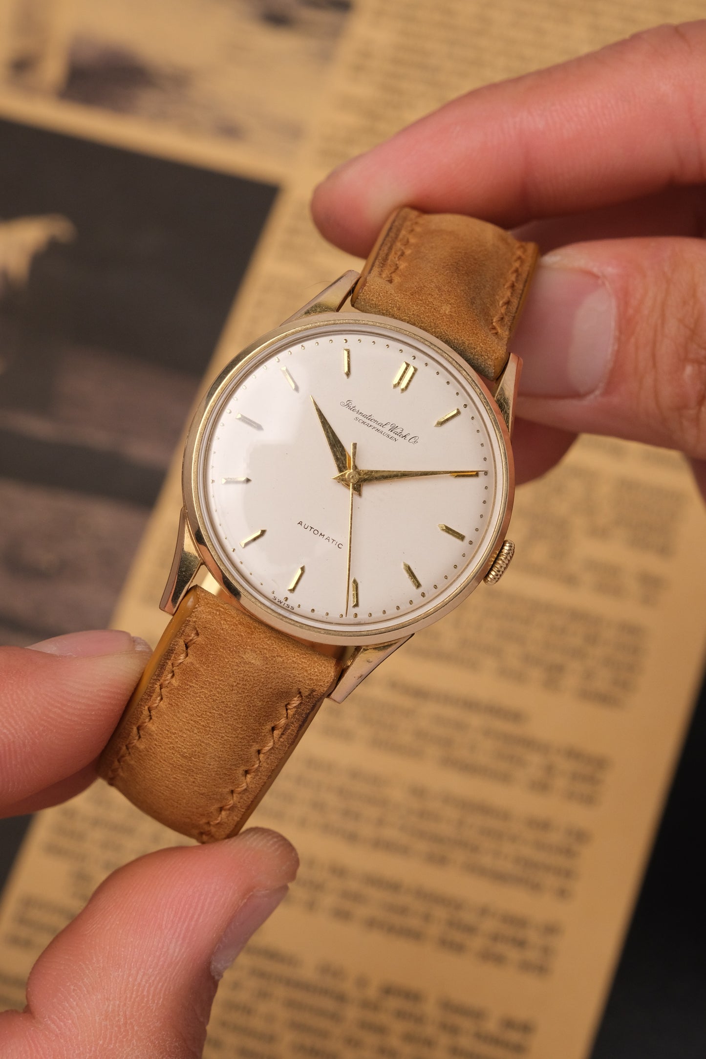 Calatrava IWC SCHAFFHAUSEN Cal.853 White Dial Automatic