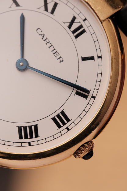Cartier Vendome 881001 Paris Dial 18k Solid  Yellow Gold 30mm 1990s