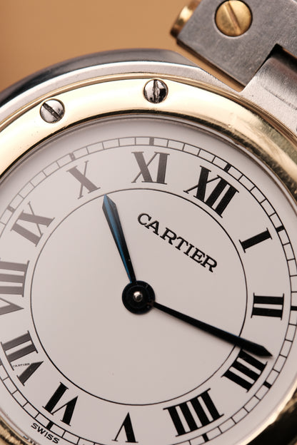 CARTIER SANTOS RONDE VENDOME 8191 18k Gold 33mm Quartz