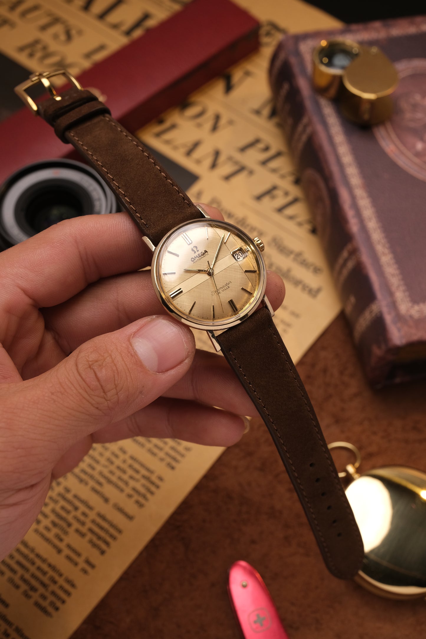 1966 Omega Seamaster De Villé Automatic Linen Cross Dial (Rare) KL6292