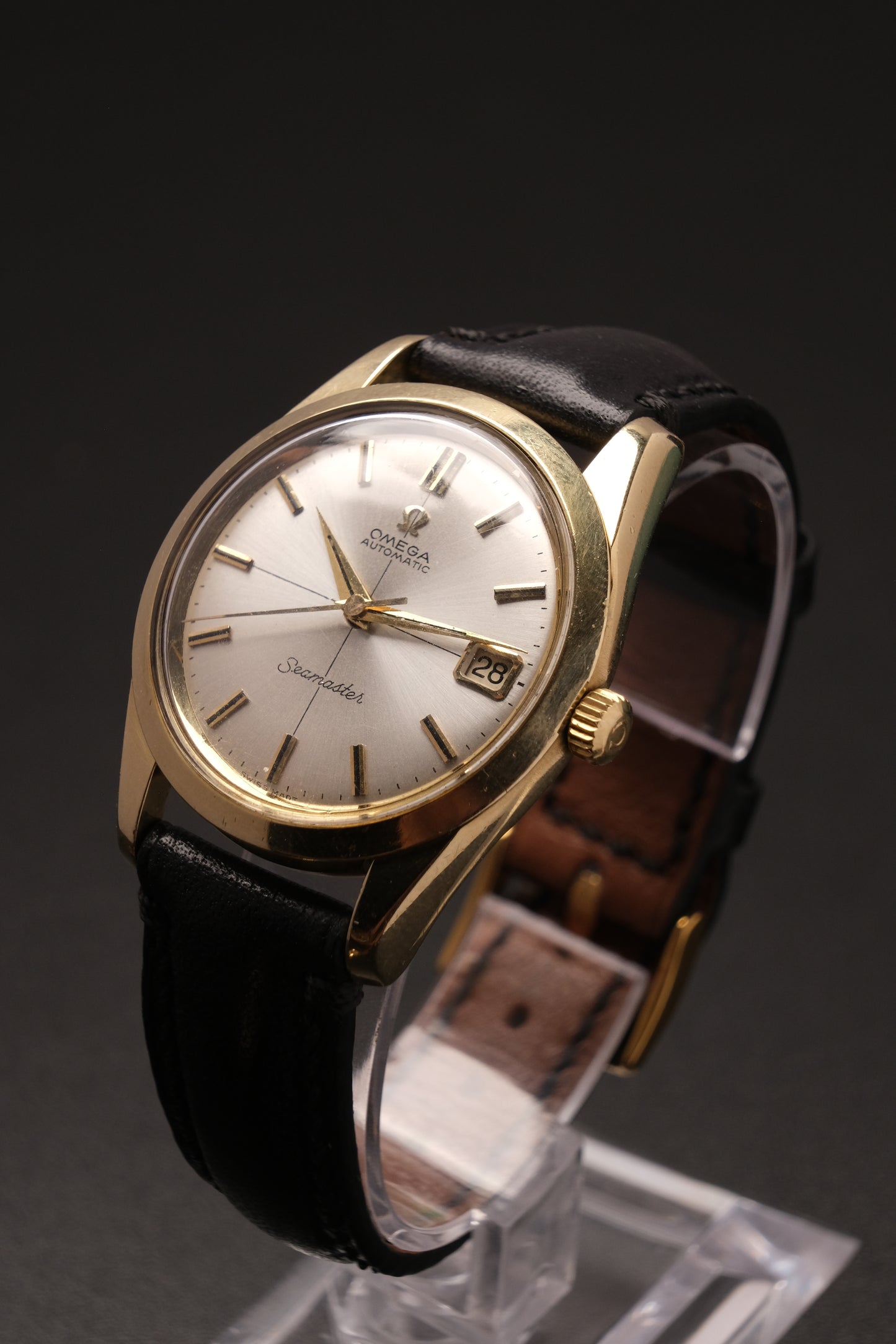 Vintage Omega Seamaster Automatic Gold Capped  Cross hair dial 1960's