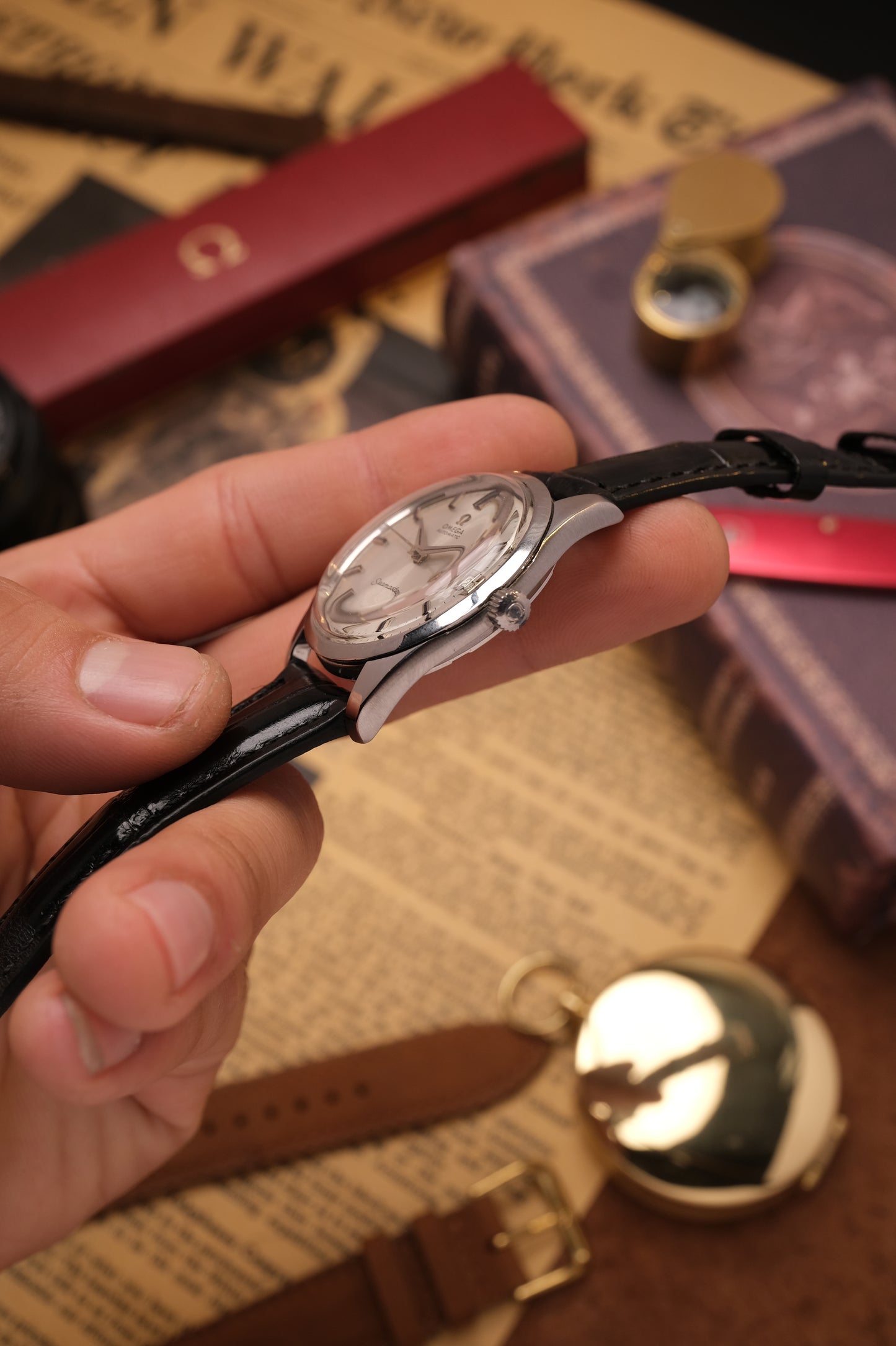 Vintage Omega Seamaster Automatic 166.010 (Black leather strap)