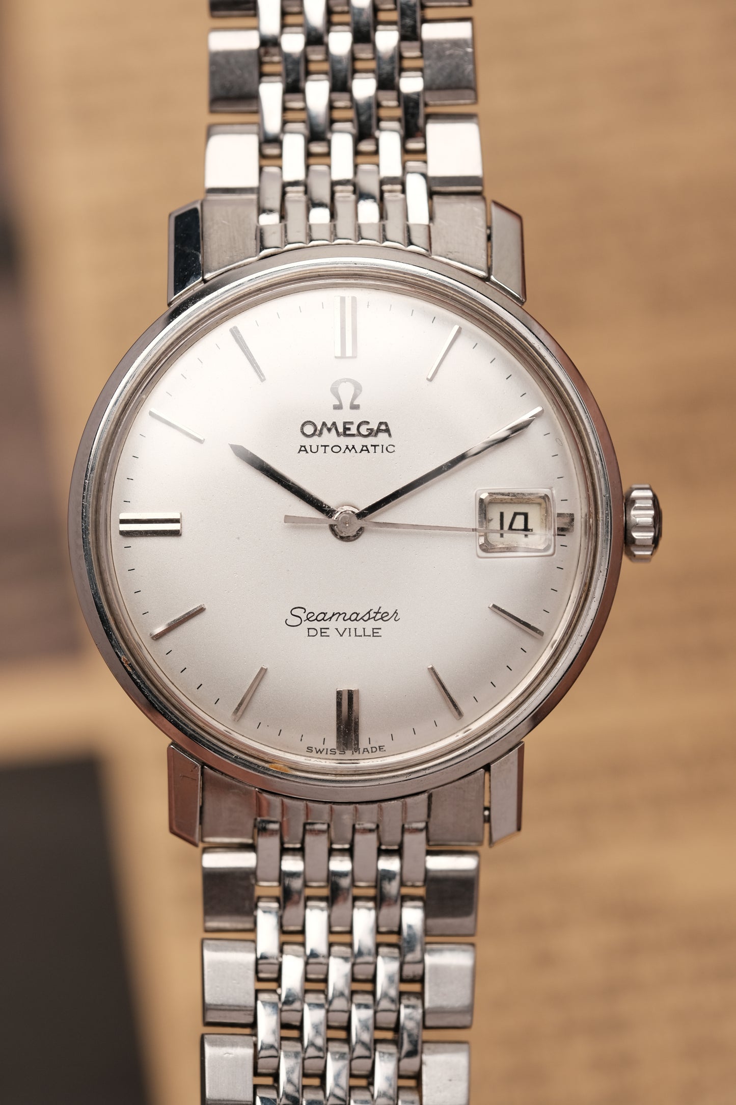 1966 Vintage Omega Seamaster De Ville Automatic White Dial 166.020
