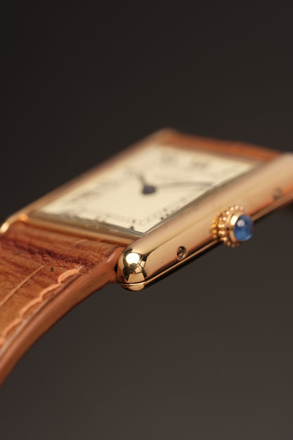 CARTIER MUST DE TANK VERMEIL (LM 23x31mm) ROMAN DIAL QUARTZ