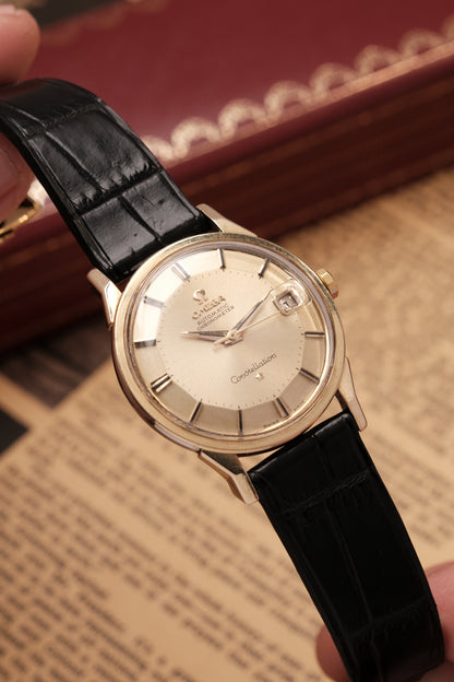 1962 OMEGA CONSTELLATION PIE PAN Champagne Dial CHRONOMETER REF 14902-62 or 168.005