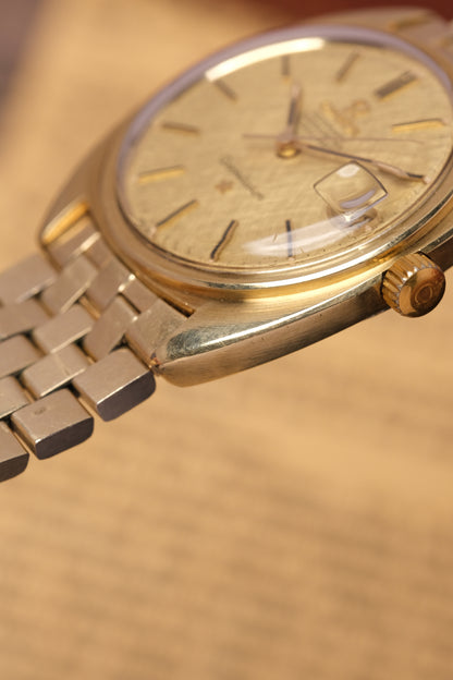 1969 OMEGA Constellation C-shape Day Chronometer Linen Champagne Dial - 168.017