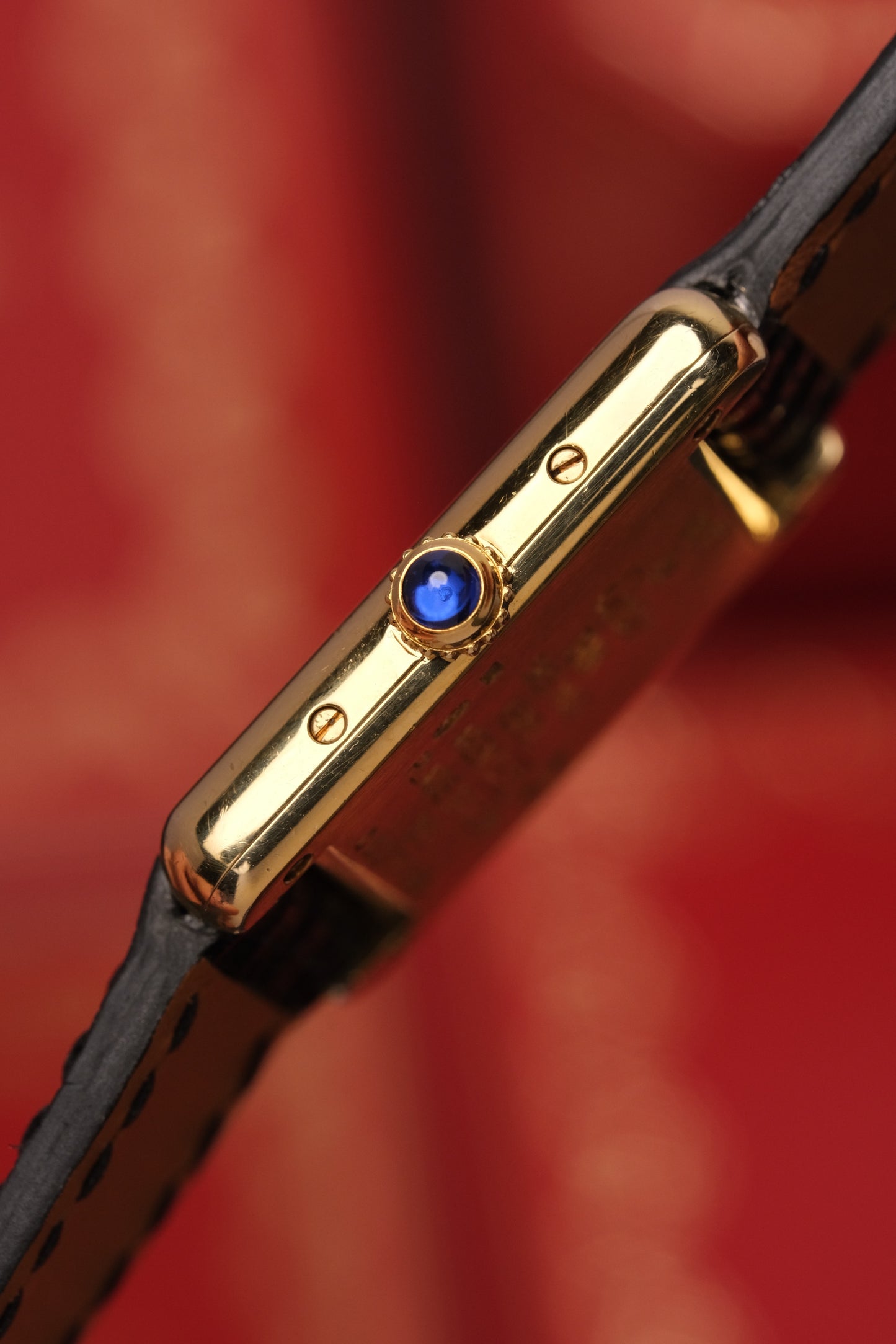 1999 Vintage Cartier Tank Vermeil 1613 ROMAN DIAL QUARTZ 20x28mm + Box and Paper