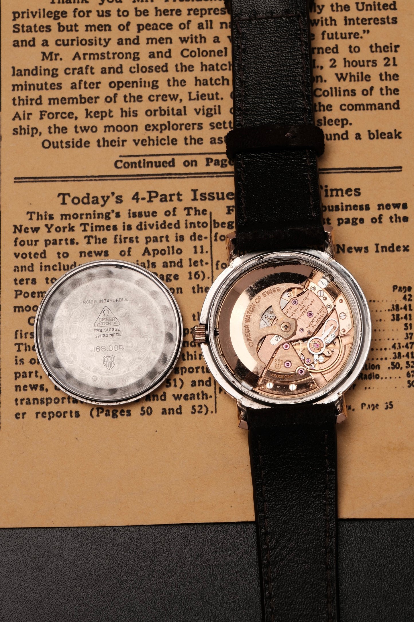 1966 OMEGA CONSTELLATION PIE PAN White Dial Rose Gold AUTOMATIC CHRONOMETER REF. 168.004