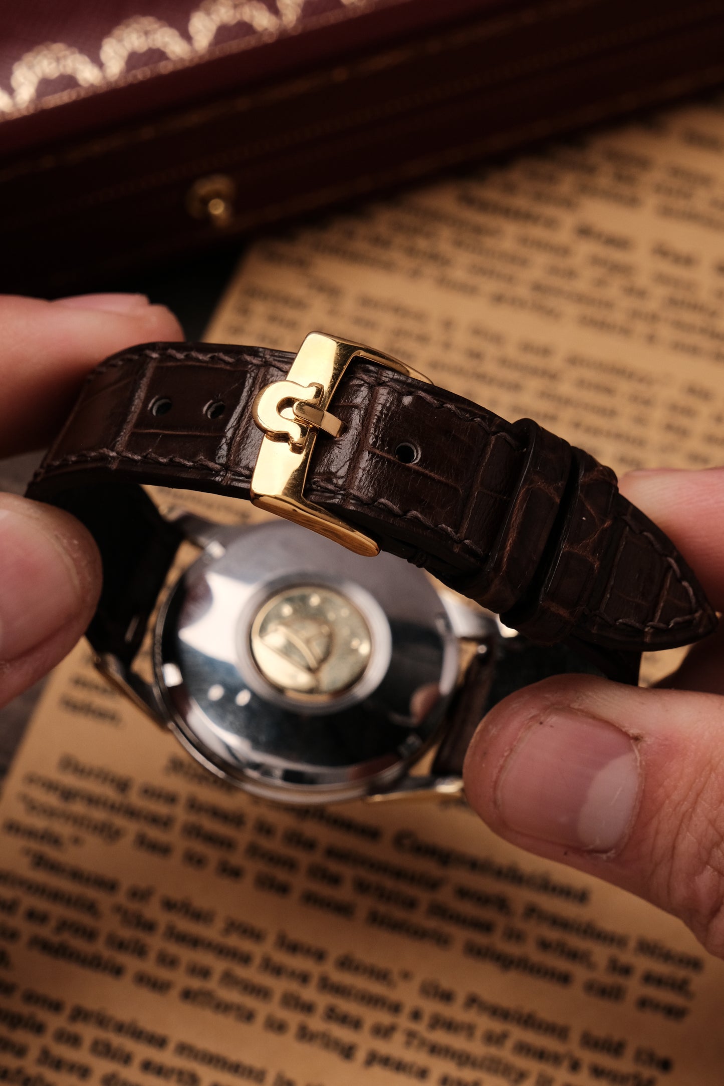 1959 Omega Constellation Pie Pan Gold Capped  Dial REF. 14393-8- SC