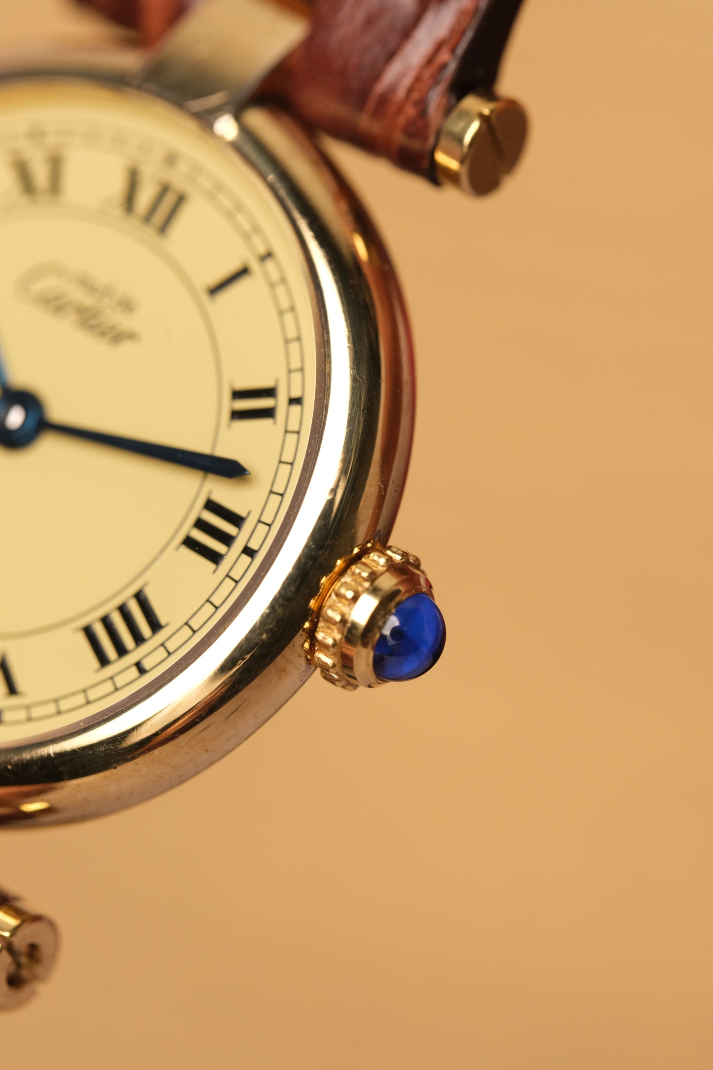 Ladies Cartier Must Vendome Vermeil 1851 ARGENT 925 Gold Plated 24MM ( Fullset)