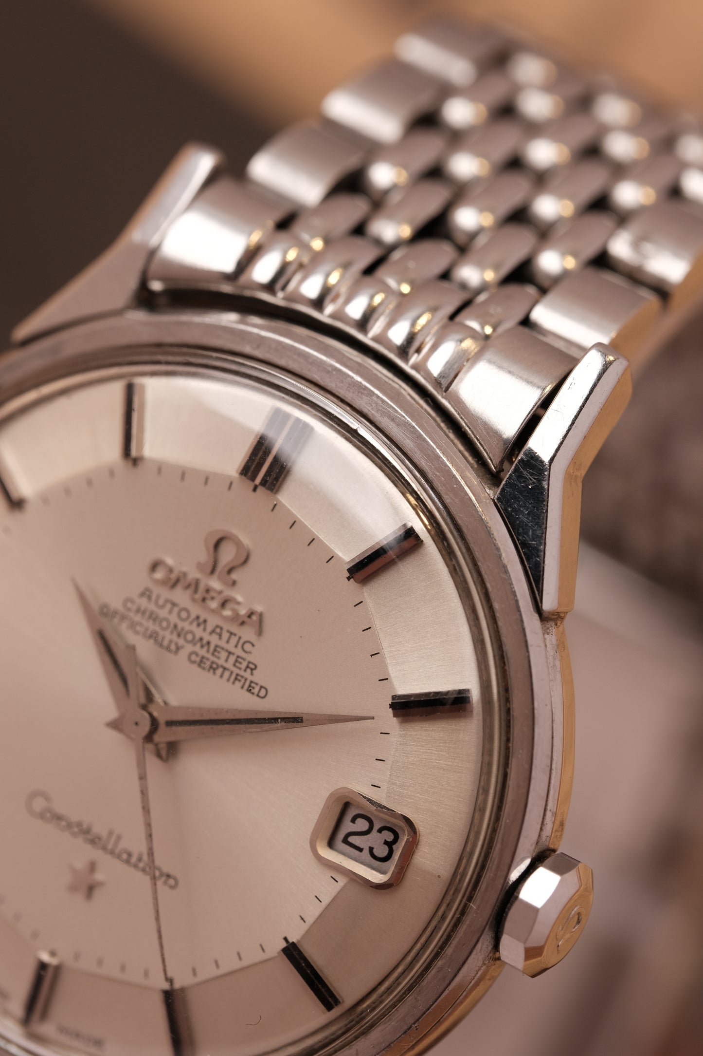 OMEGA CONSTELLATION PIE PAN DOG LEG AUTOMATIC CHRONOMETER REF. 168.005