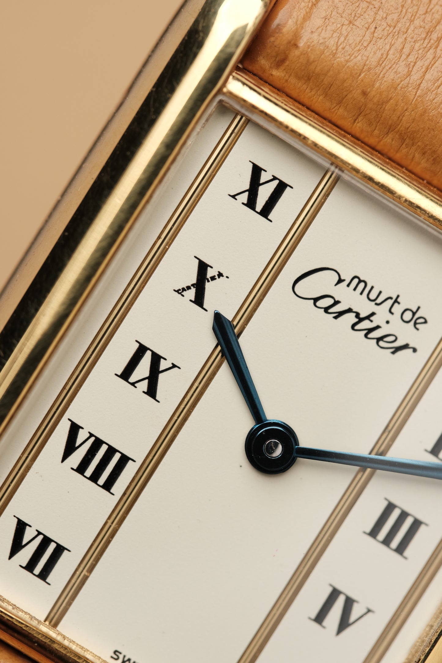 CARTIER MUST DE TANK VERMEIL (LM 23x31mm) COLUMN DIAL QUARTZ Ref.681006