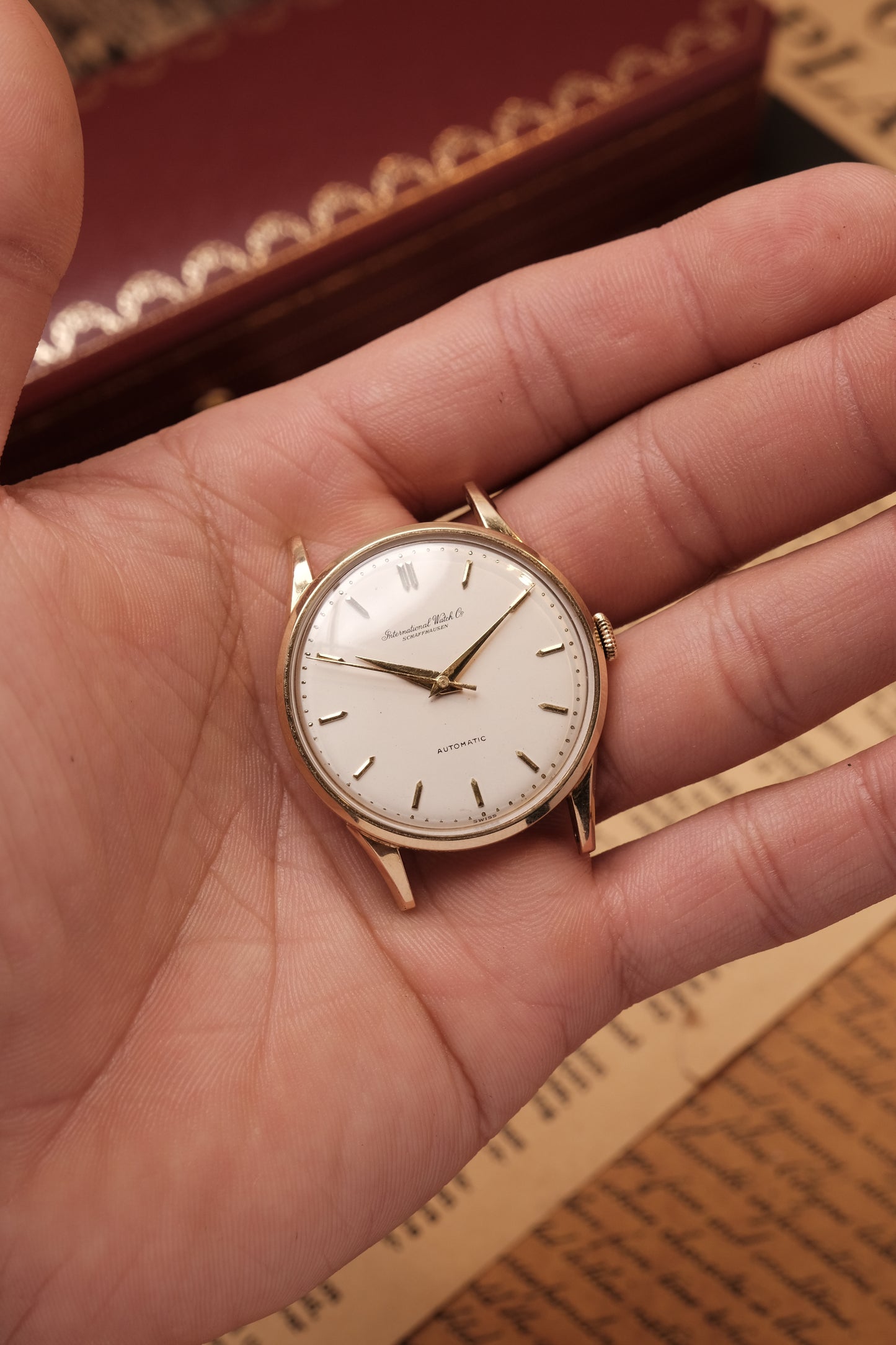 Calatrava IWC SCHAFFHAUSEN Cal.853 White Dial Automatic