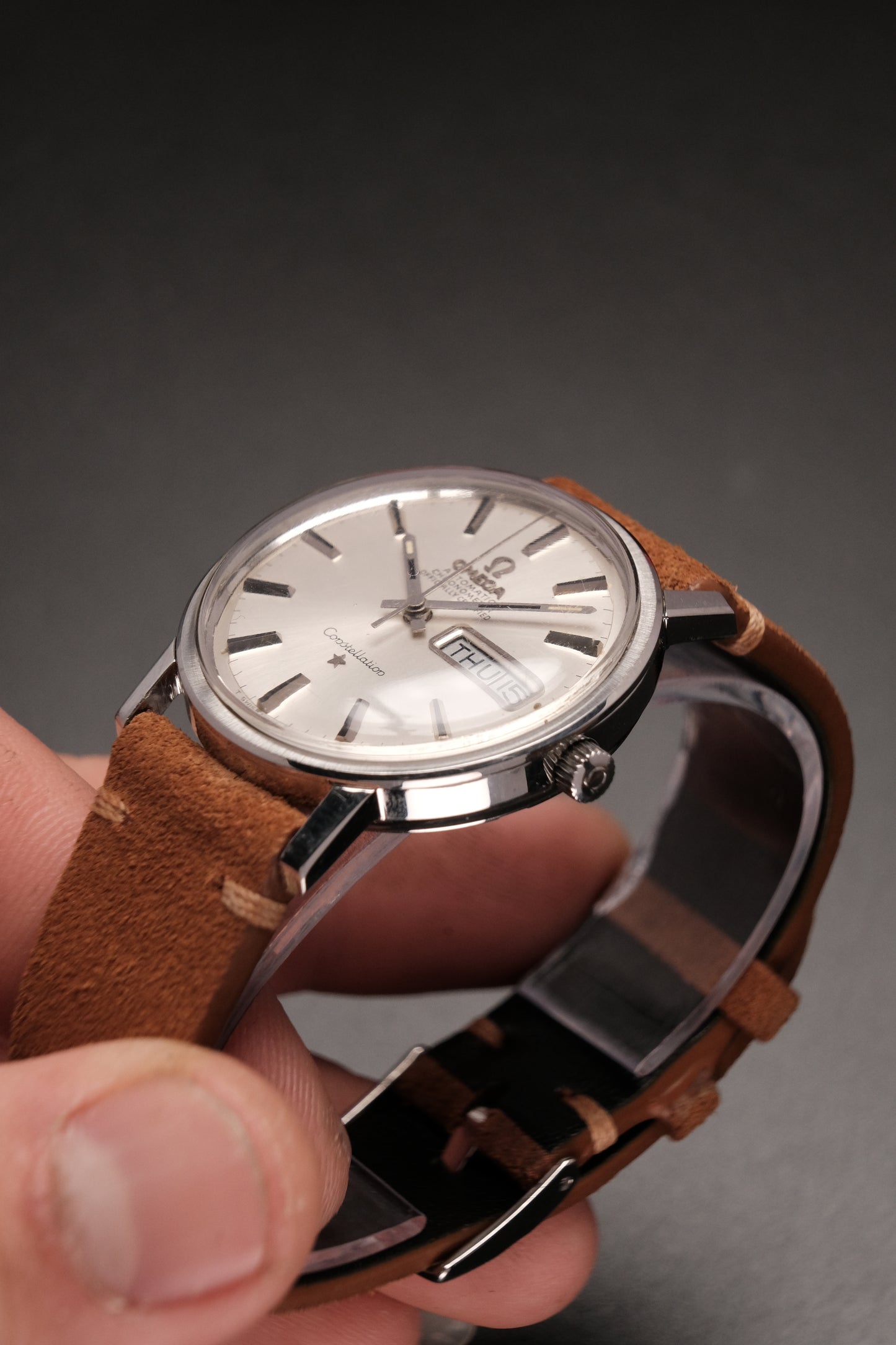 Omega Constellation Day-Date Cal 751 Steel Automatic Mens Watch 168.016