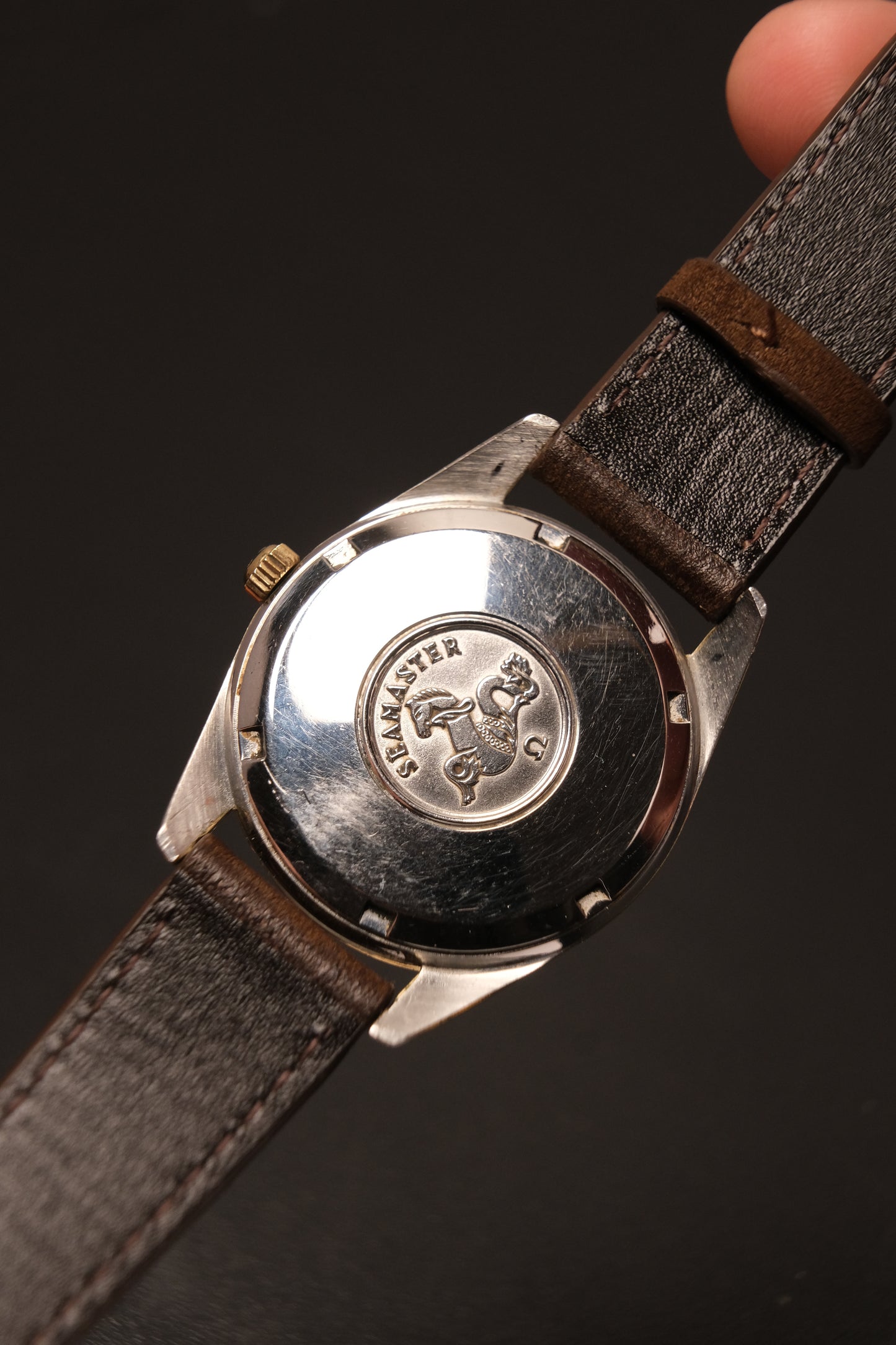 Vintage Omega Seamaster with Gold Crosshair Dial 166.010 from 1967