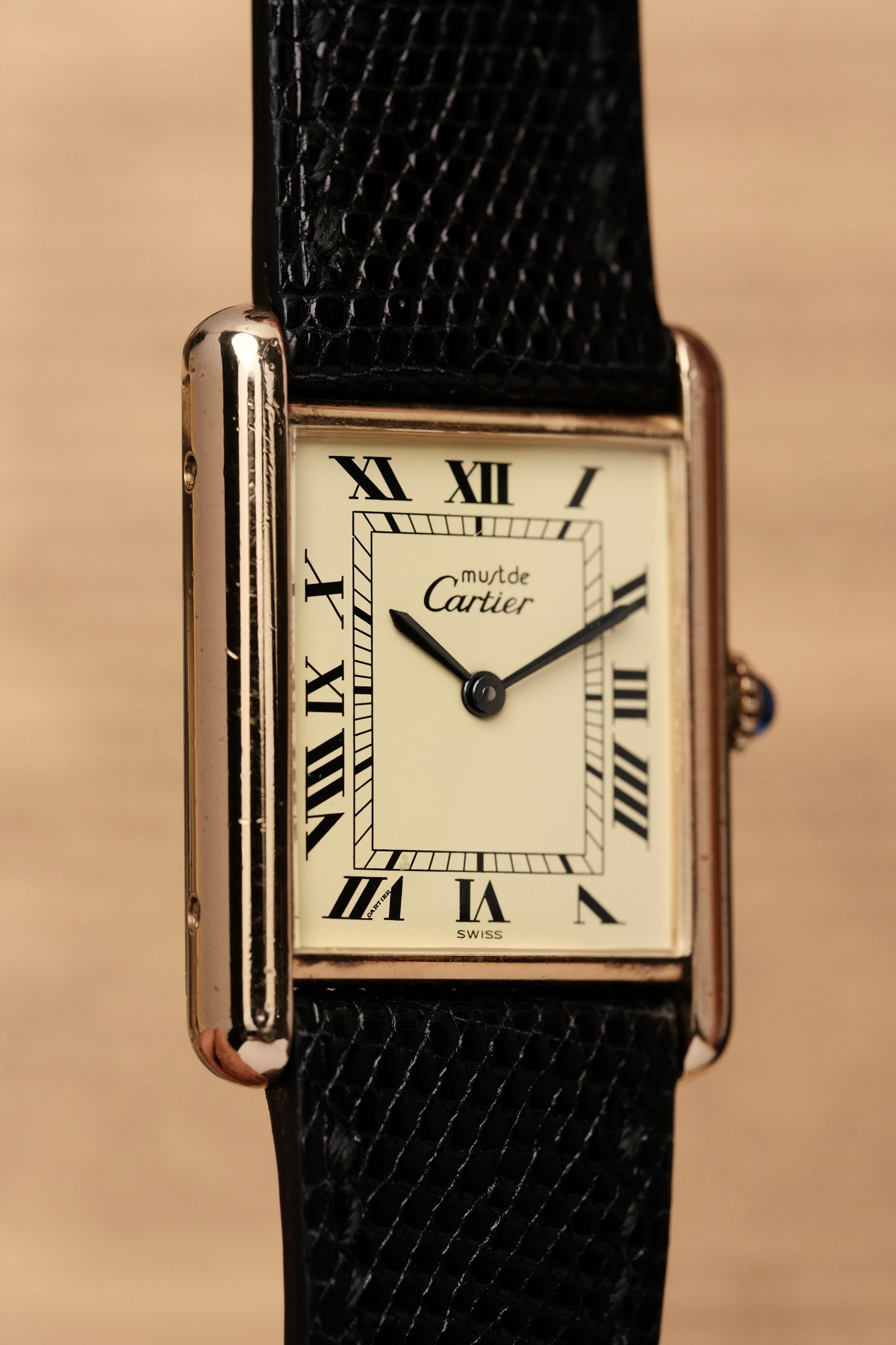 CARTIER MUST DE TANK VERMEIL (LM 23x31mm) ROMAN DIAL HAND WINDING 6115404