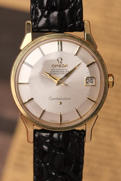 1963 OMEGA CONSTELLATION PIE PAN DOG LEG White Dial AUTOMATIC CHRONOMETER REF. 168.005