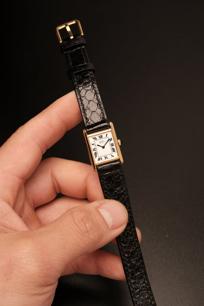1986 Vintage Japan Mini Seiko Tank 2C20-6550 (17x25mm)