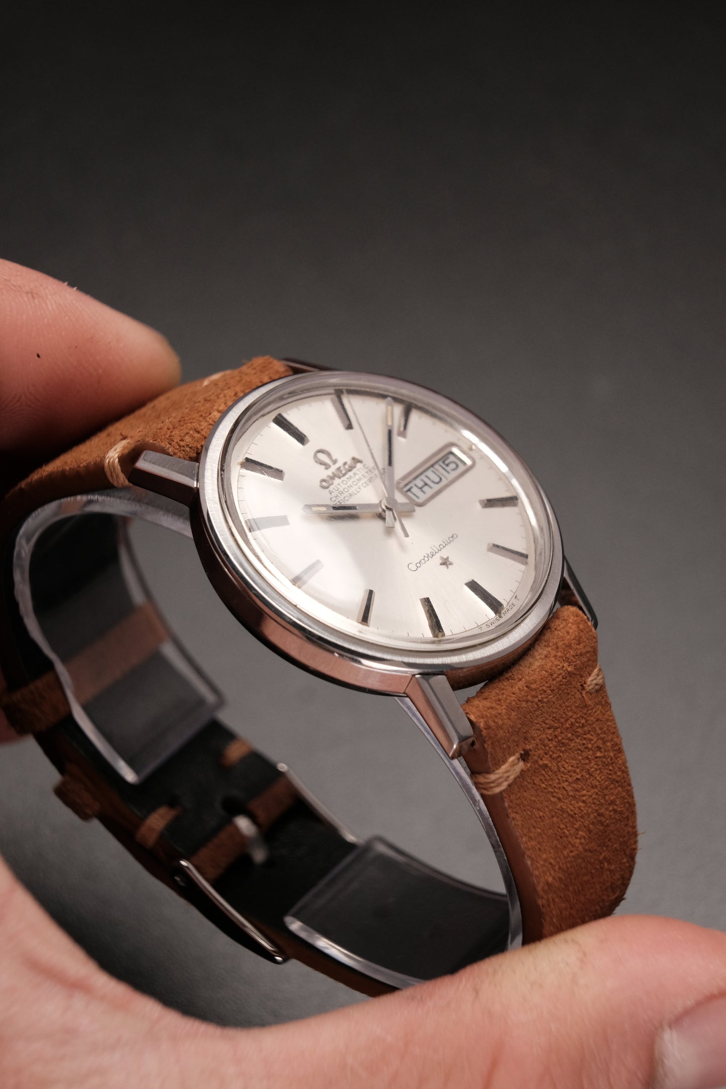 Omega Constellation Day-Date Cal 751 Steel Automatic Mens Watch 168.016