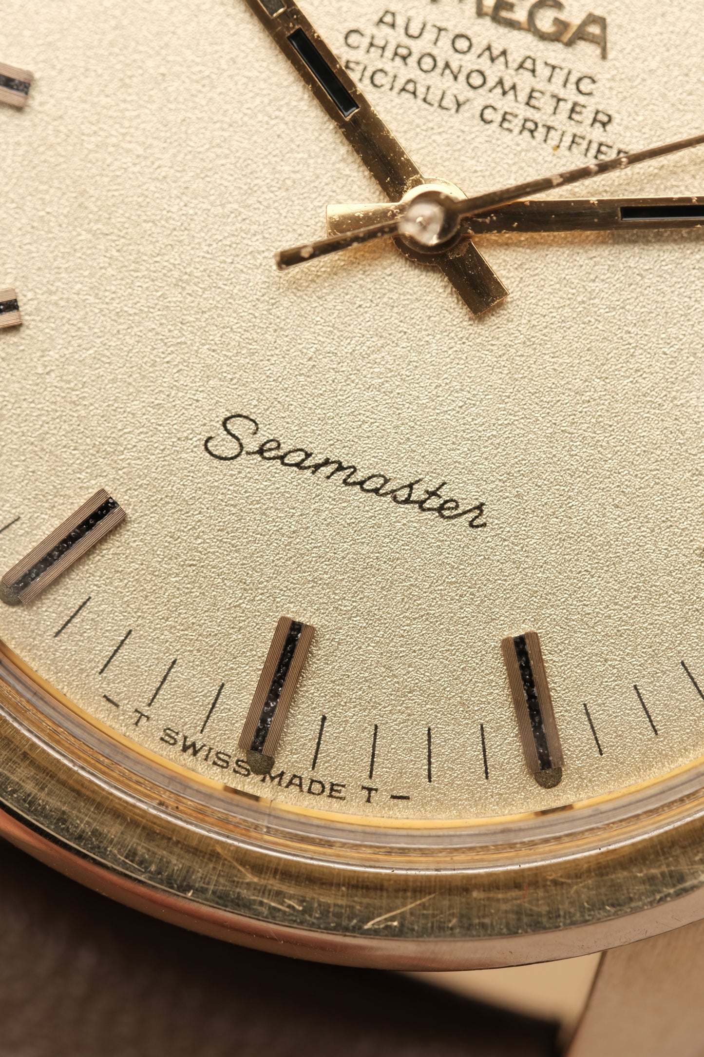 1968 Vintage Omega Seamaster Sparkle Dial Automatic 168.022 Jumbo 36mm Gold Capped Cal.564