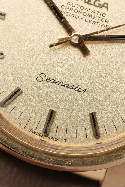 1968 Vintage Omega Seamaster Sparkle Dial Automatic 168.022 Jumbo 36mm Gold Capped Cal.564