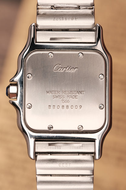 Cartier Santos Galbée 1566 Gold/Steel White Dial LM (29x41mm)