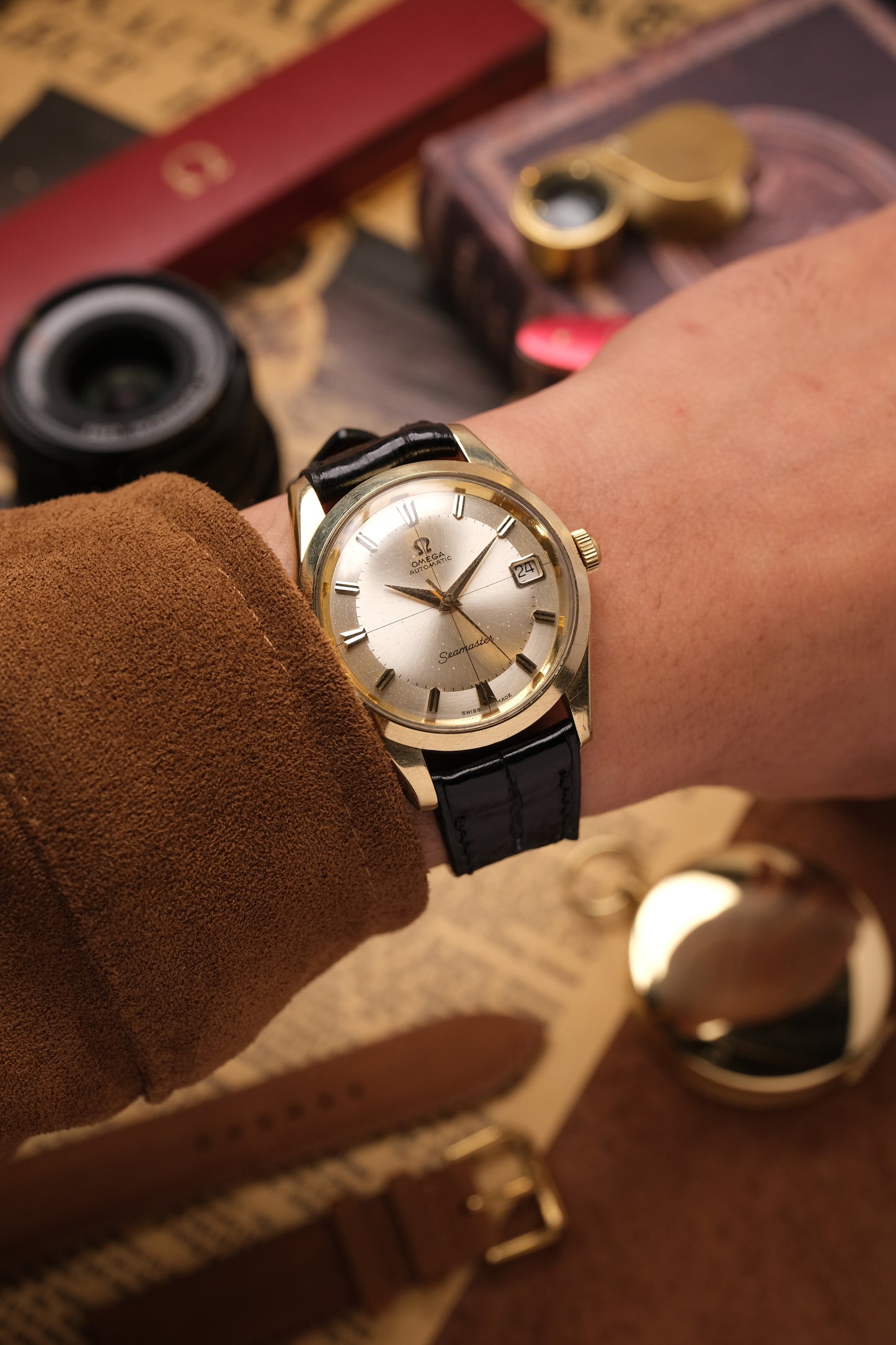 Vintage Omega Seamaster Automatic Pie Pan Dial Gold Capped 166.010-63 (Rare)