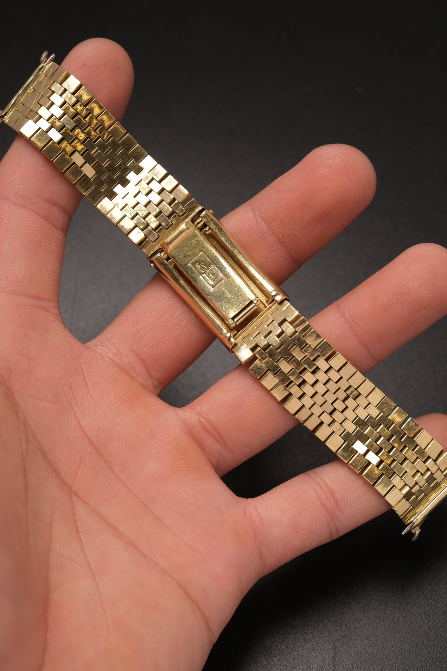Original Brick Bracelet Omega Constellation 18k Soild Gold