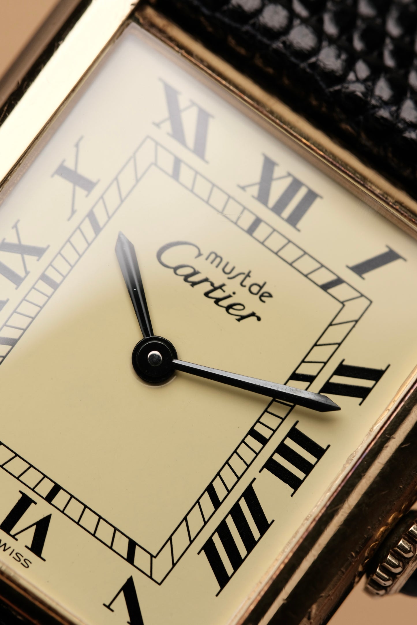 CARTIER MUST DE TANK VERMEIL (LM 23x31mm) ROMAN DIAL HAND WINDING 6115404