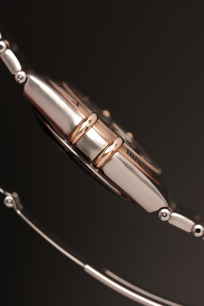 OMEGA WATCH CONSTELLATION 1301.60.00 - STAINLESS STEEL ROSE GOLD CHOCOLATE DIAMONDS (2000S)