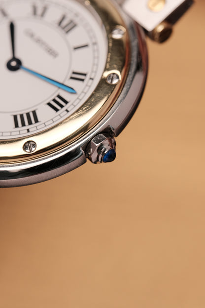 CARTIER SANTOS RONDE VENDOME 8191 18k Gold 33mm Quartz