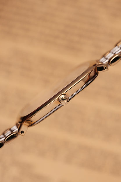Omega De Ville Ref.395.0877 Cal.1378 Vintage Gold Quartz Integrated Bracelet