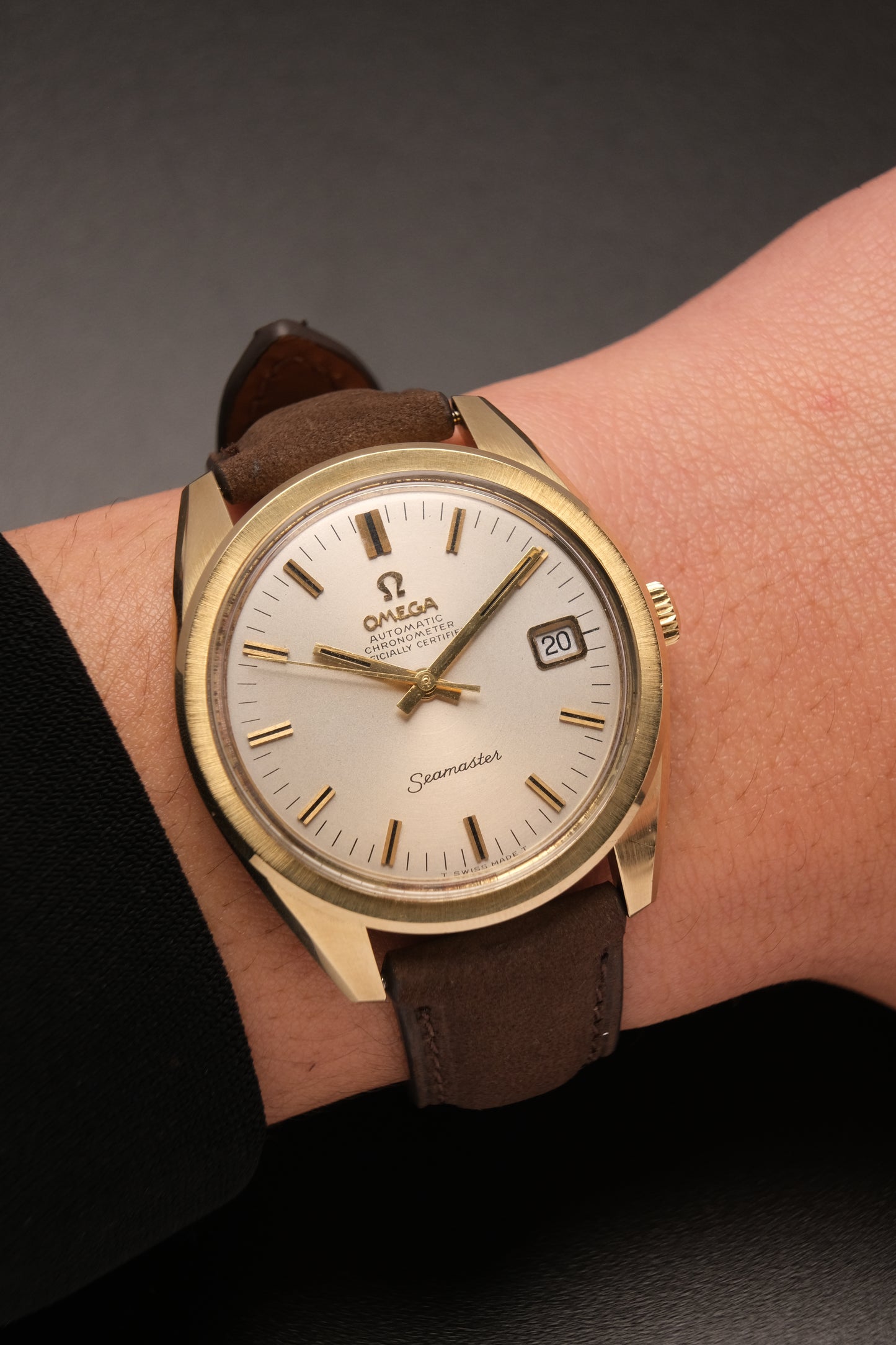 1960's Vintage Omega Seamaster Chronometer Automatic 168.022 Gold Capped Cal.564