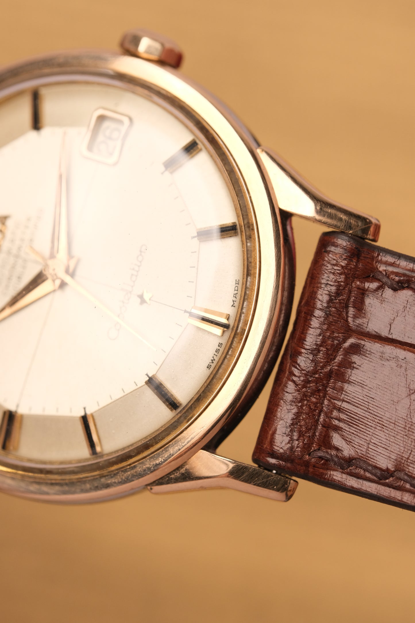 1962 OMEGA CONSTELLATION PIE PAN CROSS HAIR ROSE GOLD AUTOMATIC CHRONOMETER REF. 1490-61 SC